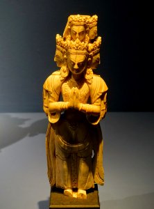 Bodhisattva Avalokitesvara, Nepal, Newari, 16th-17th century AD, ivory carving - Linden-Museum - Stuttgart, Germany - DSC03661 photo