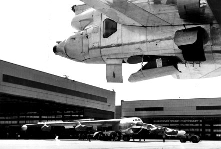 Boeing B-52F roll-out and tail detail 061128-F-1234S-007