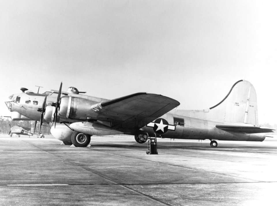 Boeing XPB-1W Fortress on the ground c1945