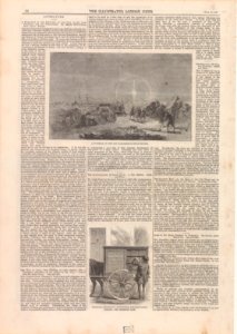 Boekenkar van Warwick Mechanics' Institution, getrokken door een paard Warwick Mechanics' Institution preambulating library A funeral on the ice-paraselen ae (Mock Moons) (titel op object), RP-P-2015-26-1669