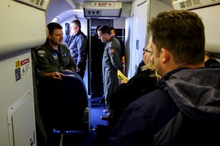 Boeing P-8 Poseidon simulator arrives at Naval Air Station Whidbey Island 161021-N-DC740-006