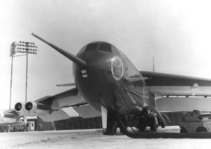 Boeing NB-52E. Photo shows detail of nose section of CCV modifications 061128-F-1234S-002