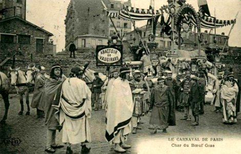 Boeuf Gras des abattoirs de Vaugirard en 1907