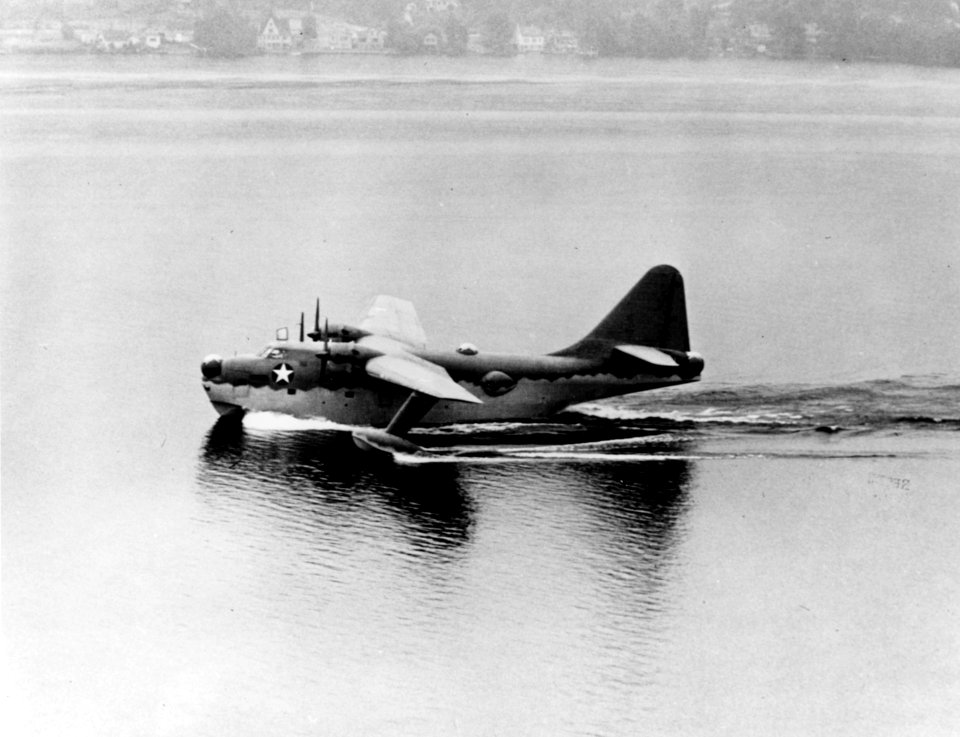 Boeing XPBB-1 Sea Ranger in the water off Seattle in July 1942