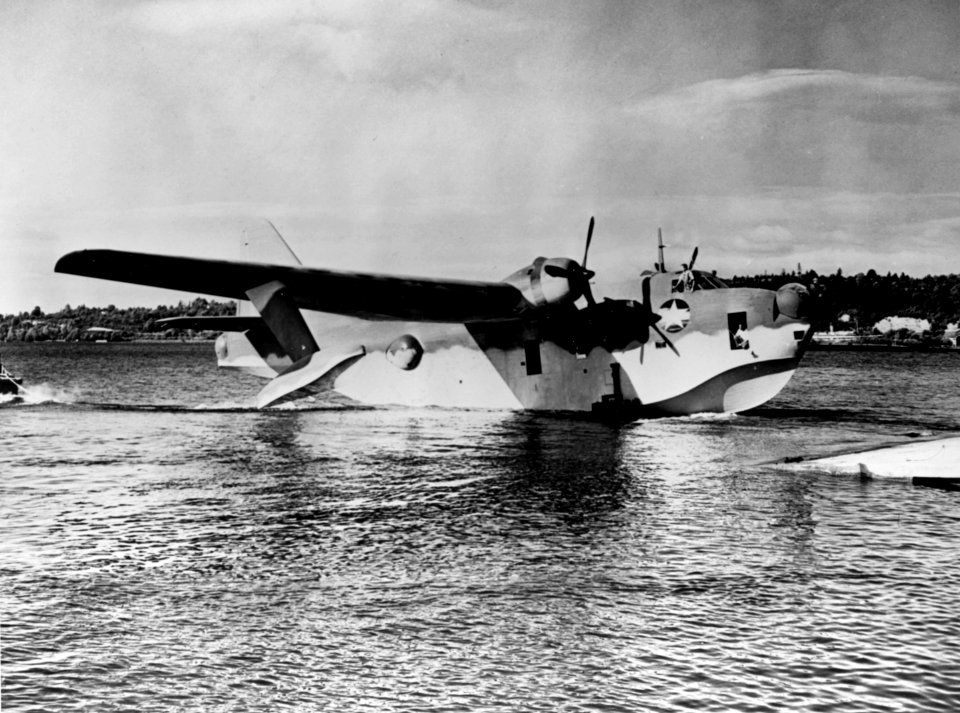 Boeing XPBB-1 in the water at Seattle in July 1942