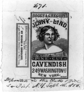 Boggs & Gregory's Jenny Lind fine cut cavendish LCCN2001697784
