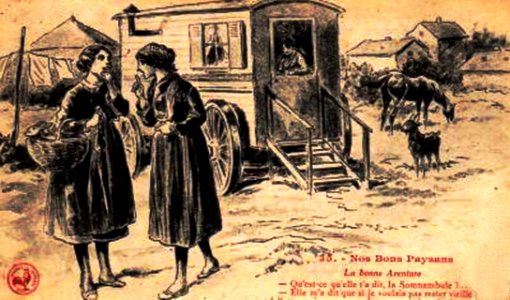 Bohémienne cartomancienne, diseuse de bonne aventure