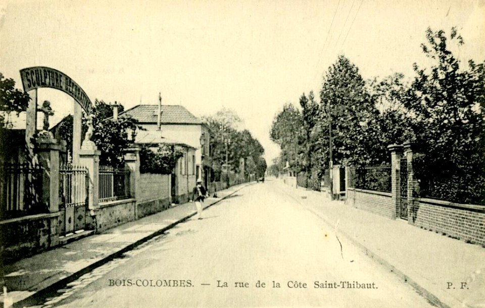 Bois-Colombes.Rue de la Côte Saint-Thibaut