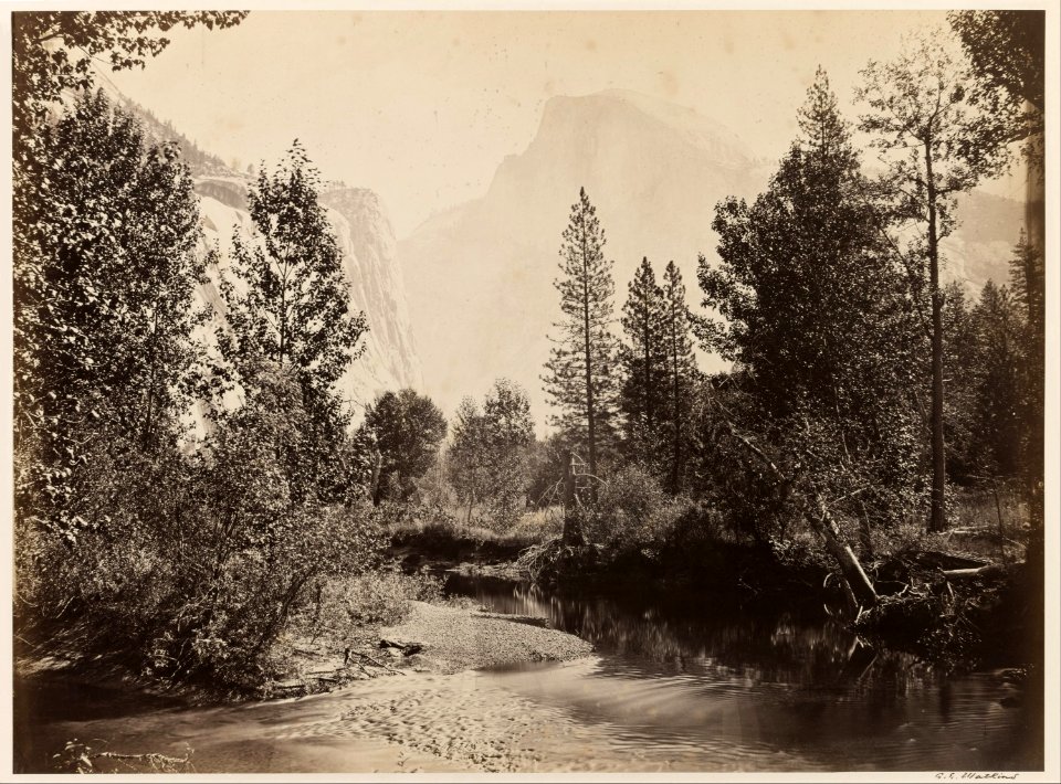 Carleton E. Watkins - Half Dome, 4967 feet, Yosemite - Google Art Project
