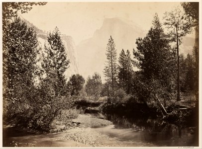 Carleton E. Watkins - Half Dome, 4967 feet, Yosemite - Google Art Project