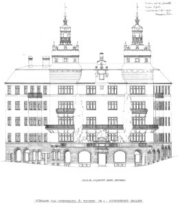 Carlbergska huset, fasad 1899a