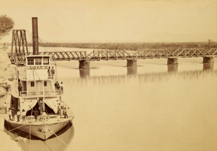 Carleton Watkins (American - (Bridge over the Colorado Yuma) - Google Art Project