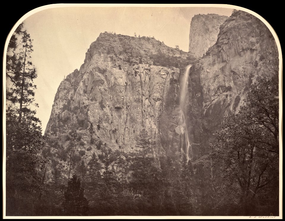 Carleton E. Watkins - Pohono, Bridal Veil, 900 Feet, Yo Semite - Google Art Project