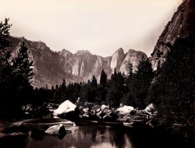 Carleton Watkins, Merced River, Yosemite Valley, California, ca. 1865