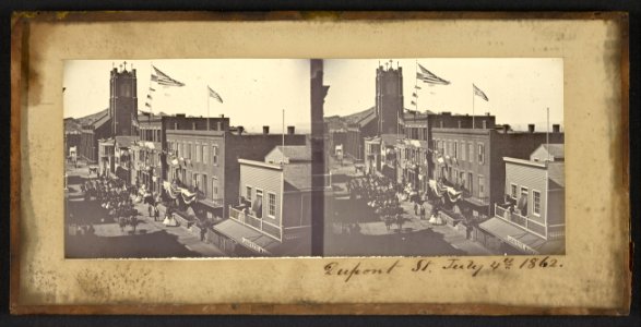 Carleton Watkins (American - (Dupont Street, July 4th, 1862) - Google Art Project