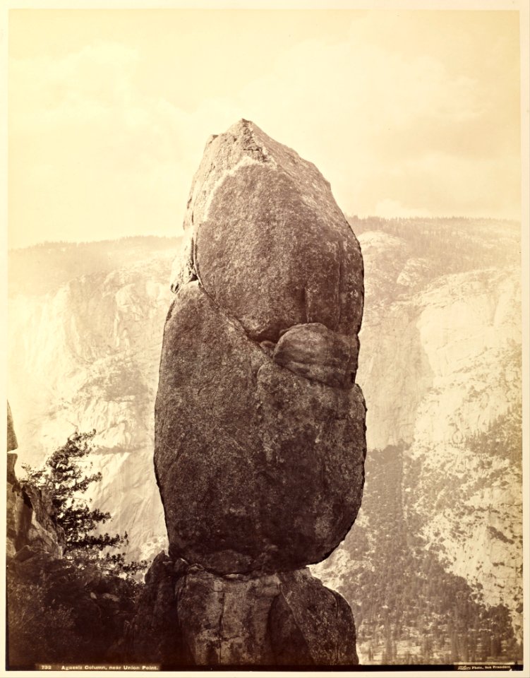 Carleton Watkins (American - Agassiz Column, near Union Point - Google Art Project