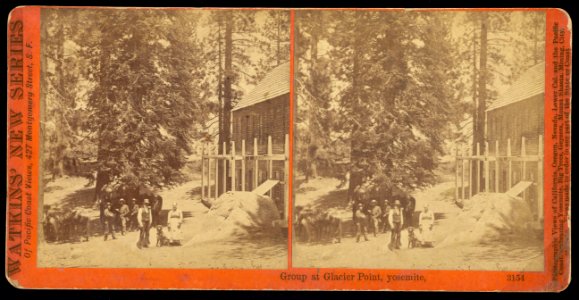 Carleton Watkins (American - Group at Glacier Point, Yosemite. - Google Art Project