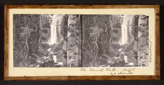 Carleton Watkins (American - The Vernal Fall. 300 ft. Yo Semite. - Google Art Project