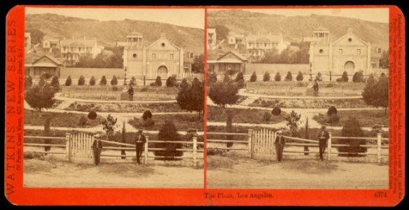Carleton Watkins (American - The Plaza, Los Angeles - Google Art Project