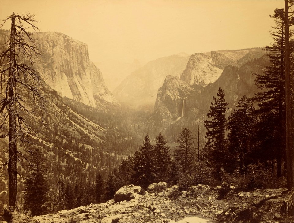 Carleton Watkins (American - Yosemite Valley from Inspiration Point - Google Art Project