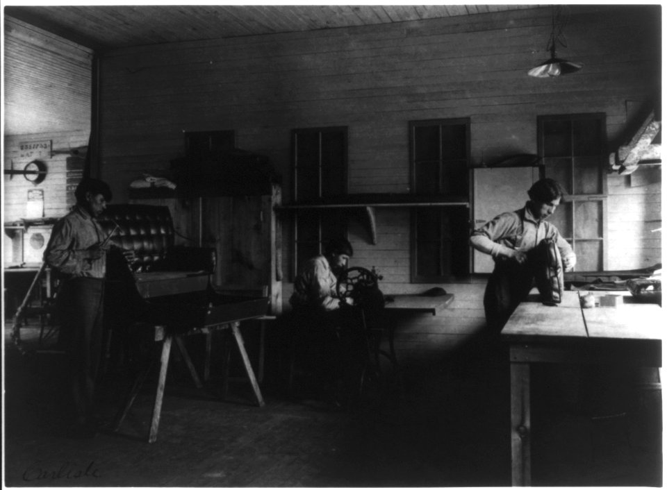 Carlisle Indian School, Carlisle, Pa. Carriage shop LCCN2008675515