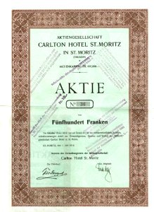Carlton Hotel St.Moritz 1912