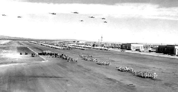 Carlsbad Army Airfield - Graduation Ceremony with AT-11 Flyover