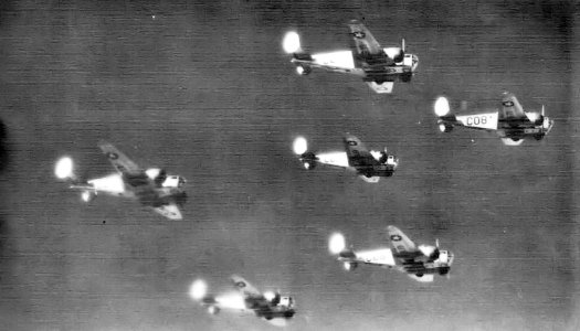 Carlsbad Army Airfield - AT-11 Kansan Trainers in Formation