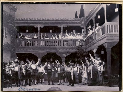 Carmen, Kungliga Operan 1900. Föreställningsbild - SMV - H11 028