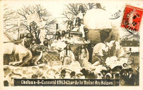 Carnaval de Chalon-sur-Saône 1913 - Char de la Reine des Reines photo