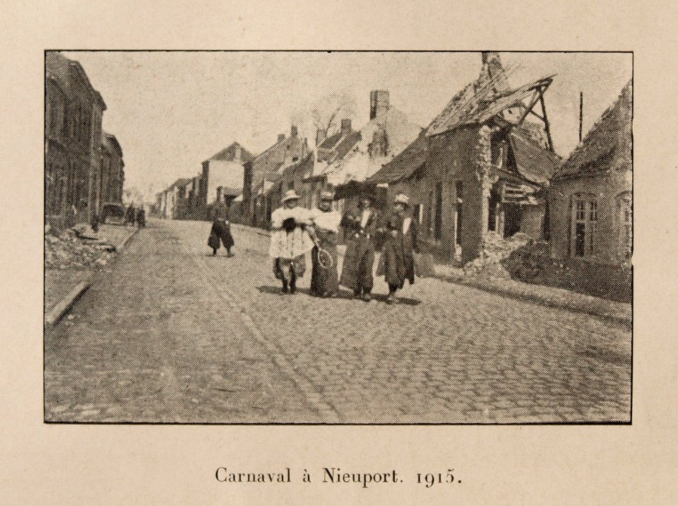 Carnaval à Nieuport en 1915