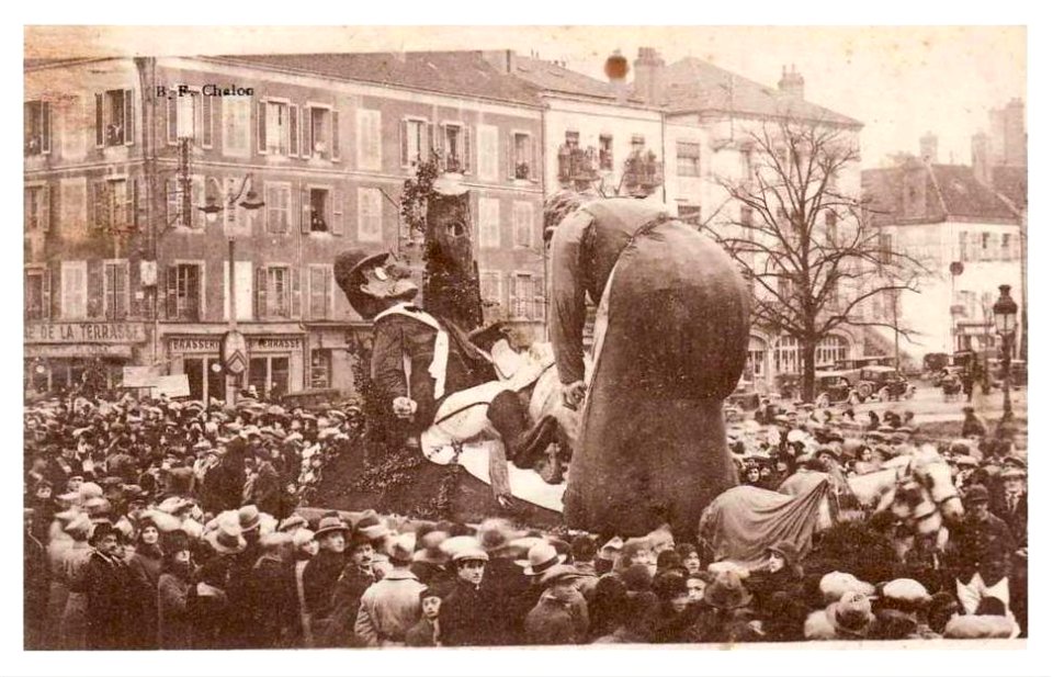 Carnaval de Chalon-sur-Saône 1932 - Le repas interrompu