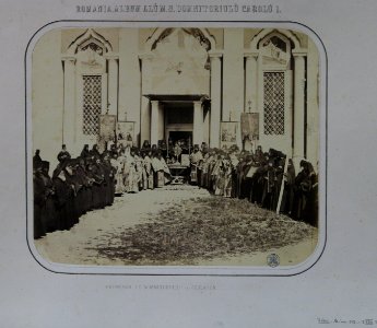 Carol Popp de Szathmari - Priimirea I.S. Domnitorului la Cernica