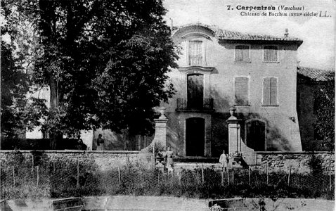Carpentras Château de Bacchus au début du XXe s