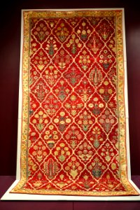 Carpet, India, Lahore, Mughal empire, 17th century AD, cotton, silk, wool - Textile Museum, George Washington University - DSC09509 photo