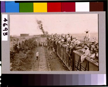 Carranza and U.S. troops use trains in search for Villa-Mexican-U.S. campaign after Villa, 1916 LCCN96513069