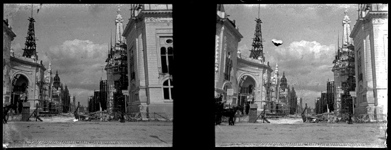 Carrer de París amb edificis en construcció