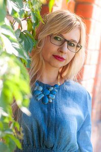 Woman in glasses lady