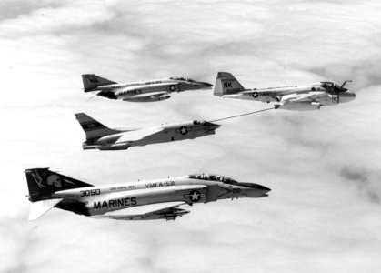 Carrier Air Wing 14 aircraft in flight 1979