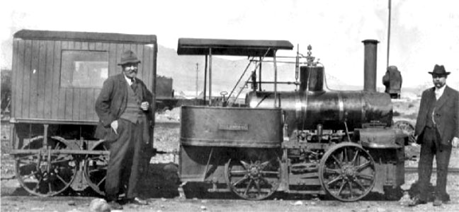 Carro a vapor 'Relampago' of FC de Tongoy (Ferrocarriles de Coquimbo)