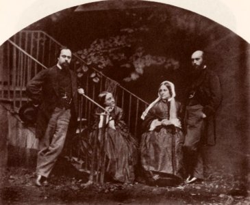 Carrol, Lewis - Frau Rossetti mit Dante Gabriel, Christina und William Michael (Zeno Fotografie)