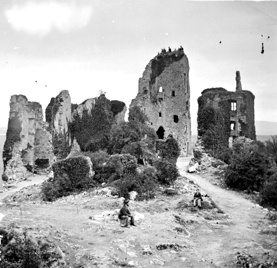Carrigogunnell Castle Ruin tower and house adjoining other walls