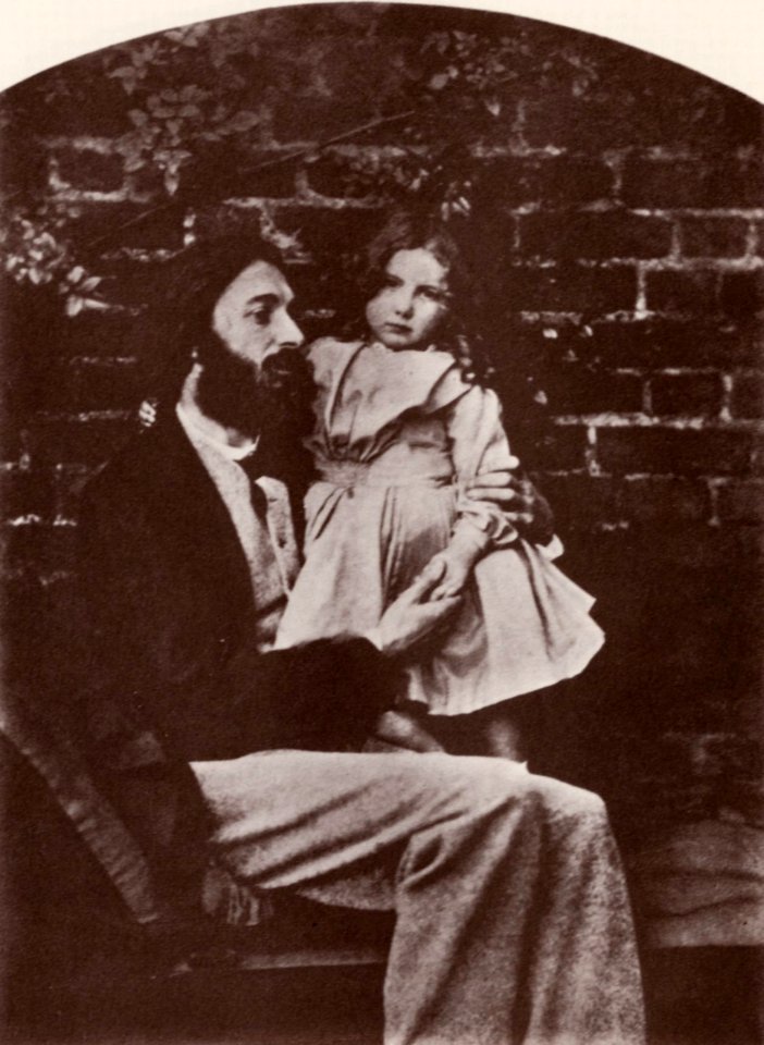 Carrol, Lewis - Arthur Hughes, der Künstler, und seine Tochter Agnes (Zeno Fotografie)