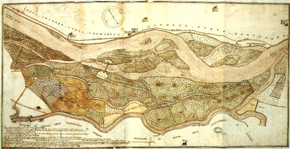 Carta Parma Enza 1683
