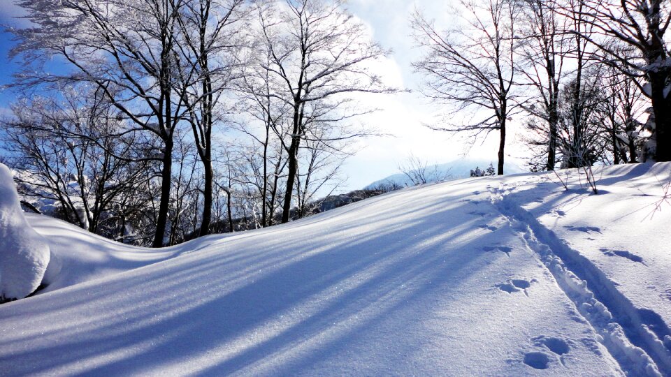 Winter mountain landscape photo