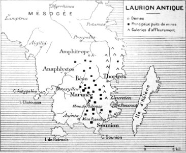 Carte du Laurion antique