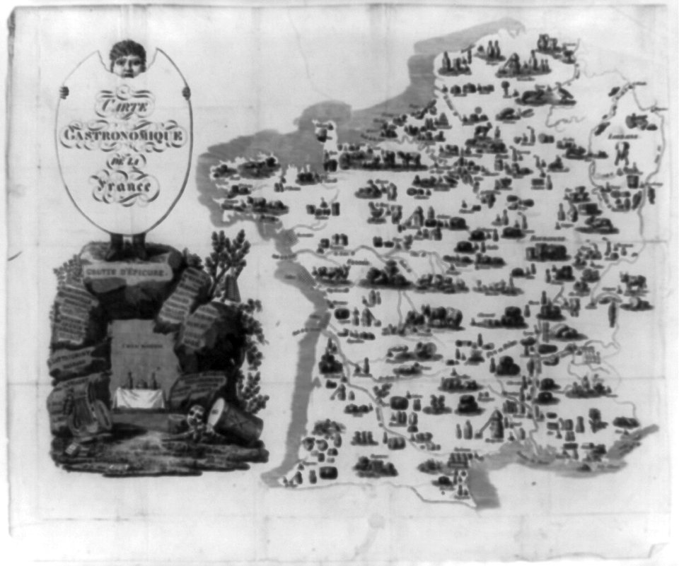 Carte Gastronomique de la France LCCN2002715936