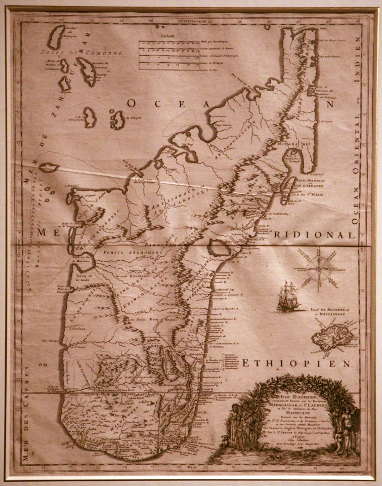 Carte de Madagascar-N.Gueudeville mg 8543