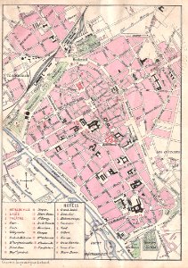 Carte de 1880 de Reims