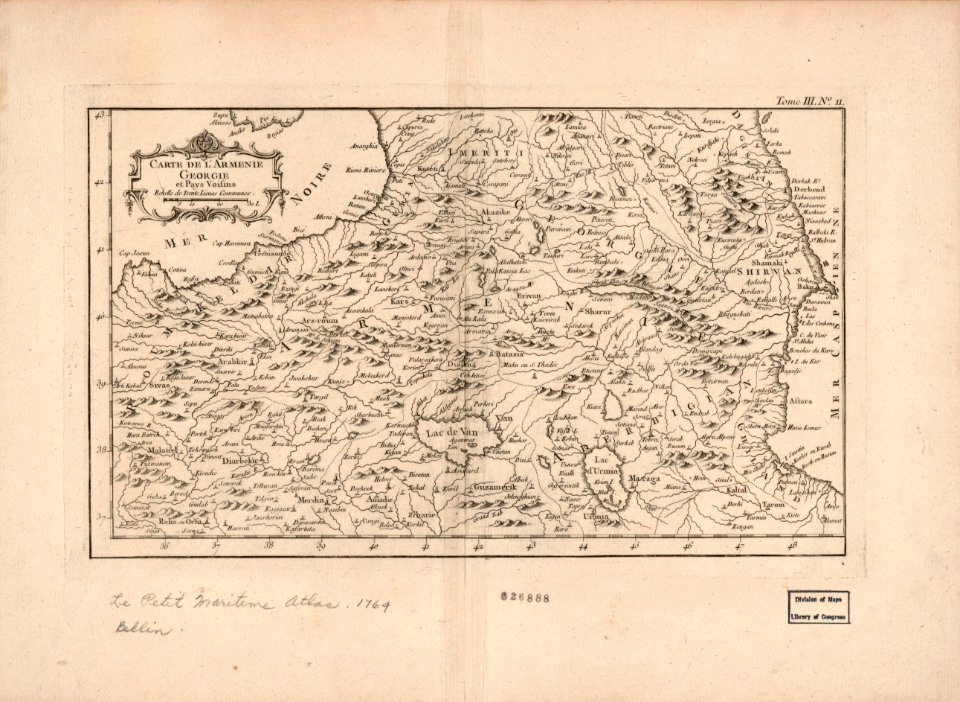 Carte de l'Arménie, Géorgie et pays voisins